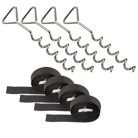 Ancrages pour trampolines (4pcs).)