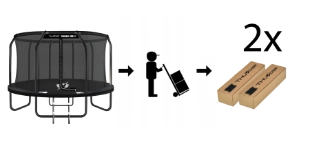 THUNDER INSIDE ELITE Trampoline 12FT (366 cm) NOIR