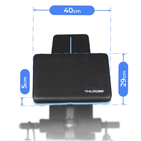 Banc de musculation avec élastiques et bloque-jambes THUNDER FORIA