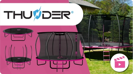 Trampoline THUNDER INSIDE ULTRA 12FT (366 cm) PINK