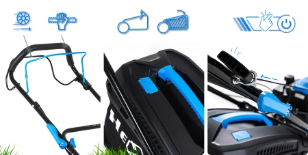 Tondeuse thermique Hexwelt HW-KS-200 51cm 3,8kW autotractée