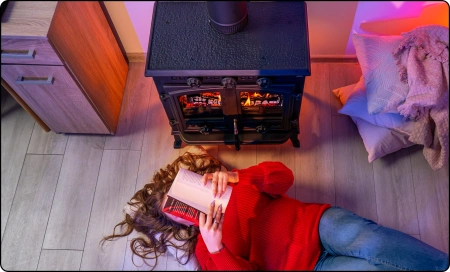 Poêle à bois en fonte ATAR 10 kW