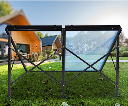 Cadre de montage pour deux capteurs solaires plans d'une surface de 2,5 m