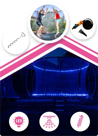 Trampoline THUNDER INSIDE ULTRA 10FT (305 cm) PINK