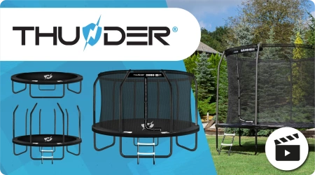 THUNDER INSIDE ELITE Trampoline 12FT (366 cm) NOIR