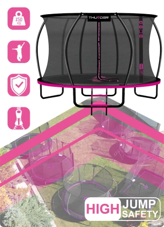 Trampoline THUNDER INSIDE ULTRA 12FT (366 cm) PINK