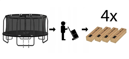 THUNDER INSIDE ELITE Trampoline 16FT (488 cm) NOIR